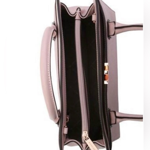 NWT Michael Kors Montgomery Large Pebbled Leather Satchel In Blossom Color - Picture 3 of 12